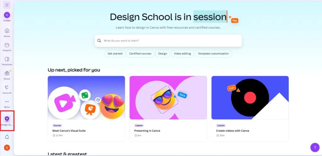 canva design school