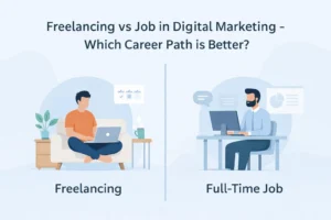 Freelancing vs Job Which is Better in Digital Marketing? Beginner Guide